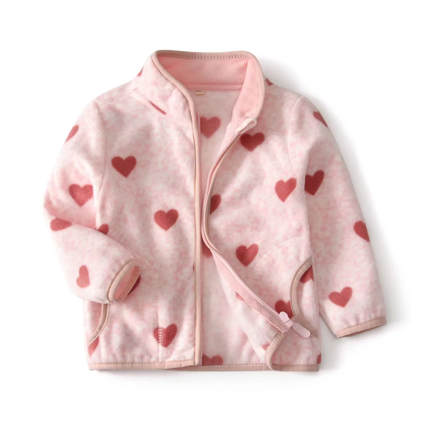 Tina Pastel Fleece Zipper Jacket