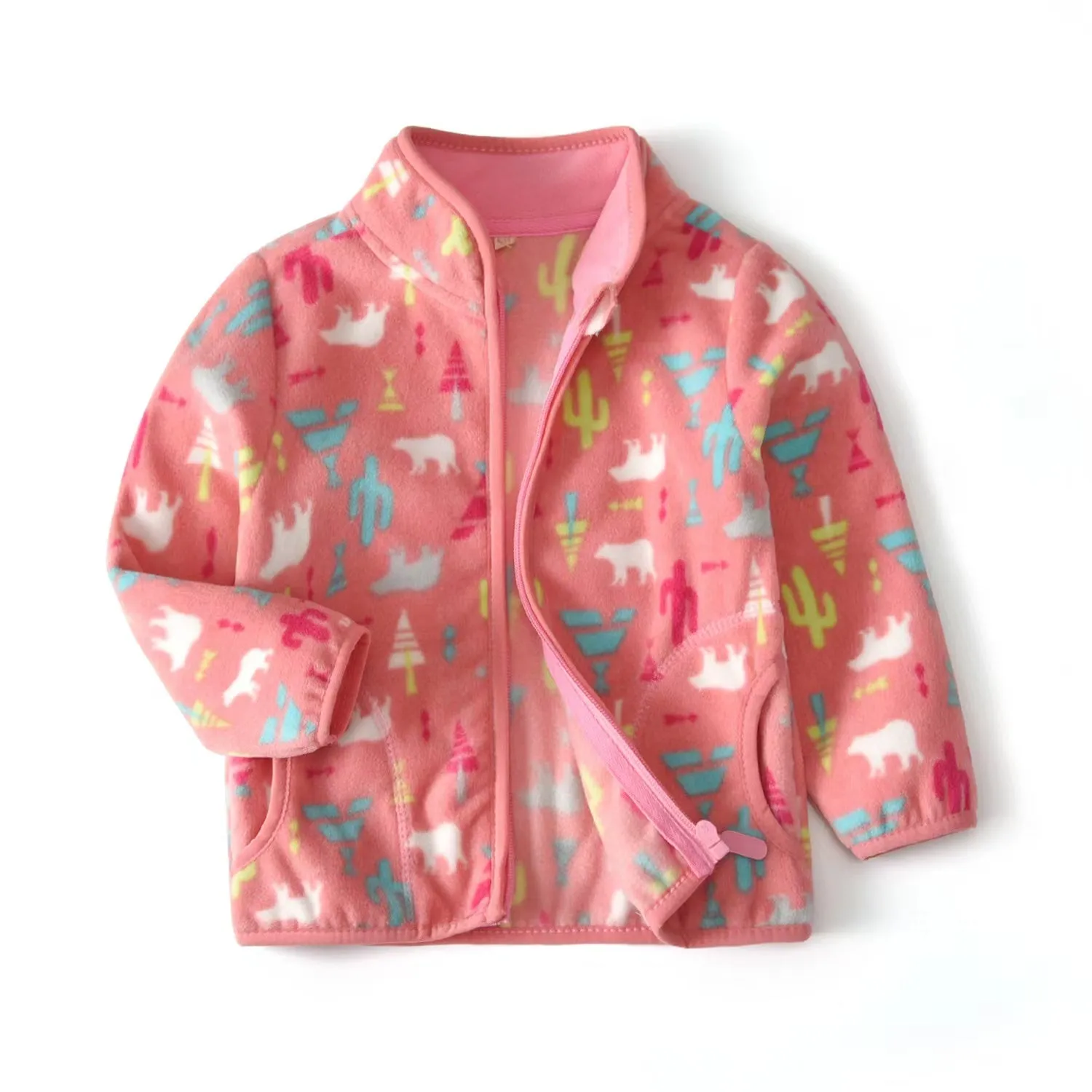Tina Pastel Fleece Zipper Jacket