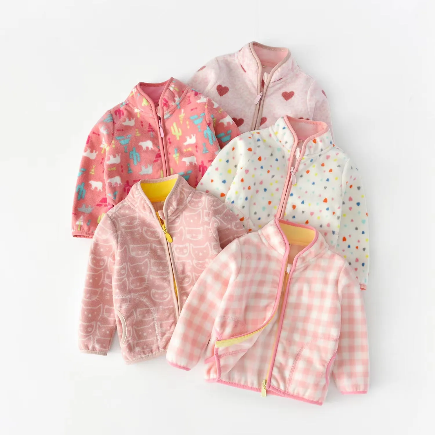 Tina Pastel Fleece Zipper Jacket