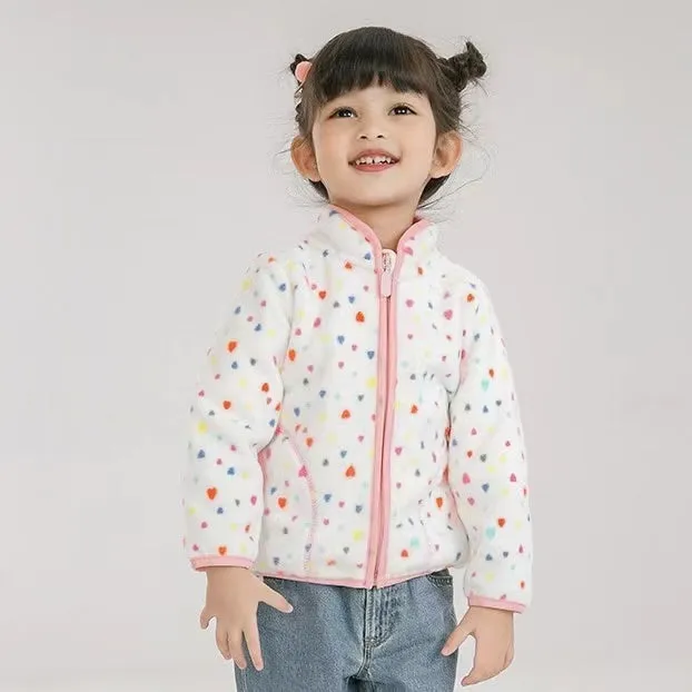 Tina Pastel Fleece Zipper Jacket