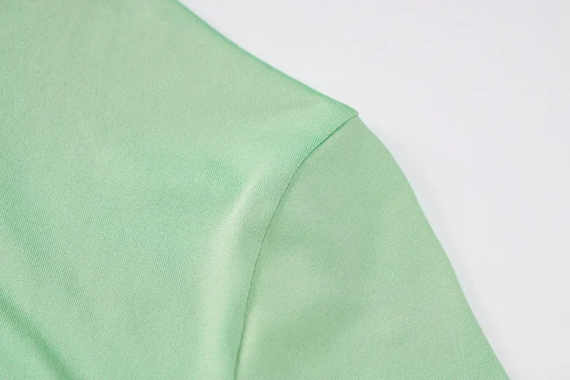 Zippered Crew Neck Long Sleeved Bodysuit - 5 Colors